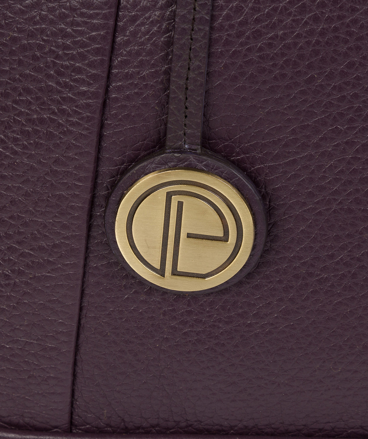'Truro' Plum Leather Tote Bag Pure Luxuries London