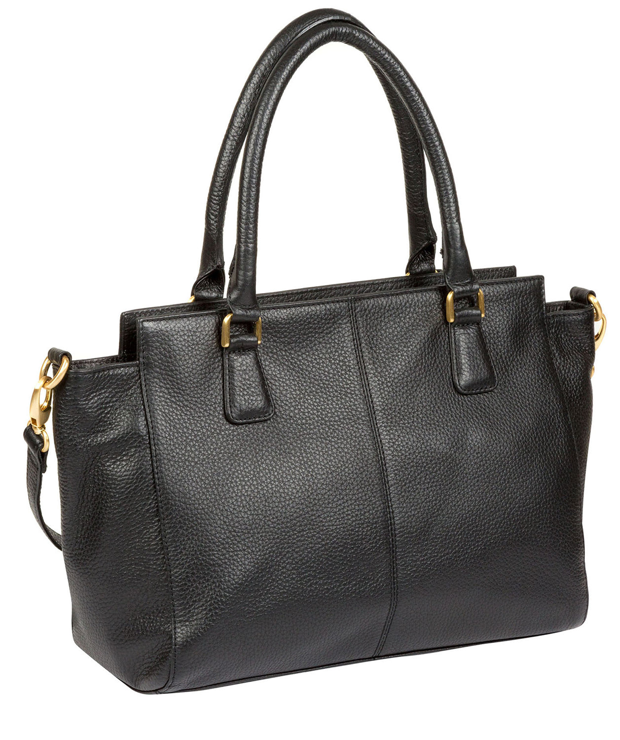 'Aston' Black Leather Handbag image 5