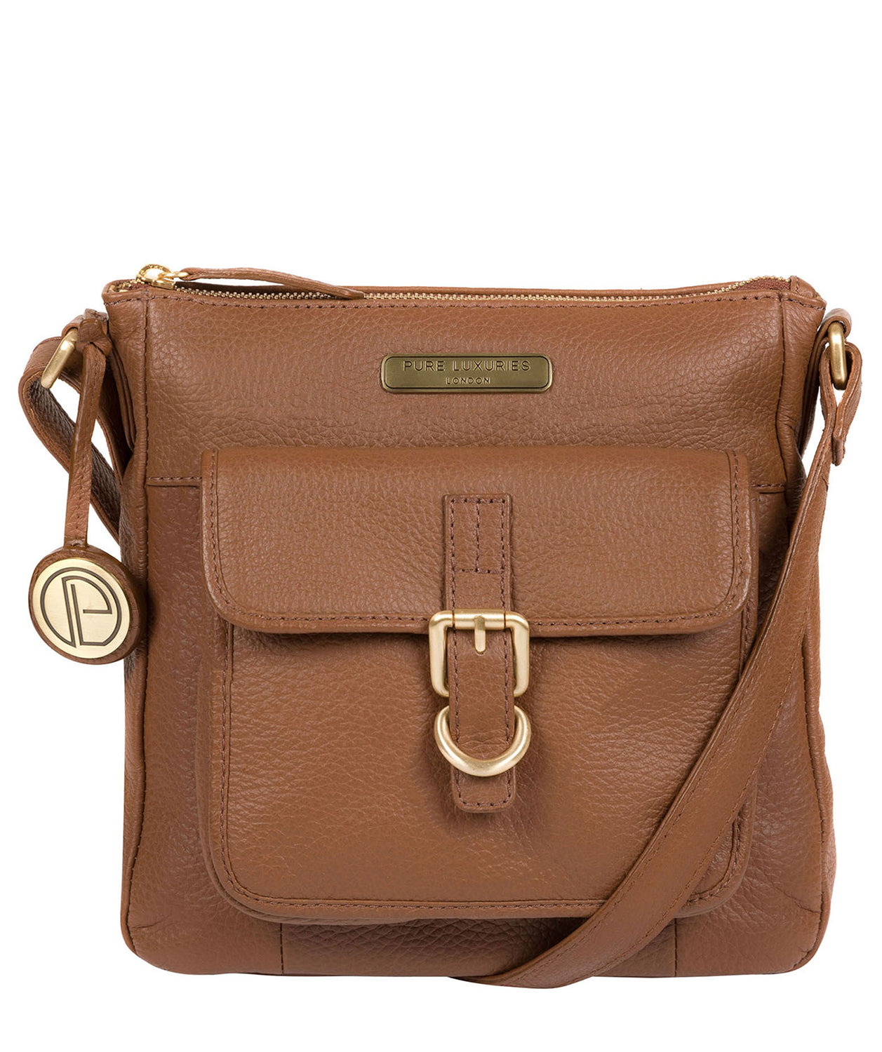 'Bembridge' Tan Leather Cross Body Bag image 1