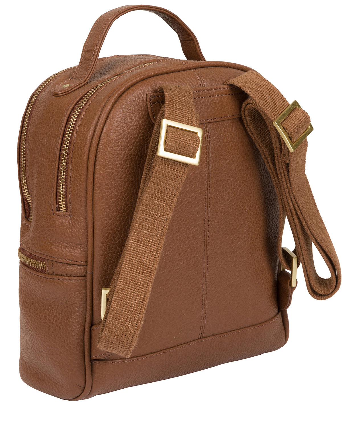 'Gloria' Tan Leather Backpack Pure Luxuries London