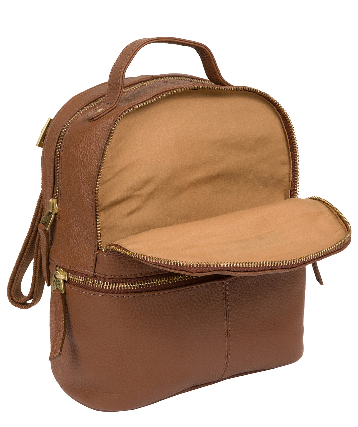 'Gloria' Tan Leather Backpack Pure Luxuries London