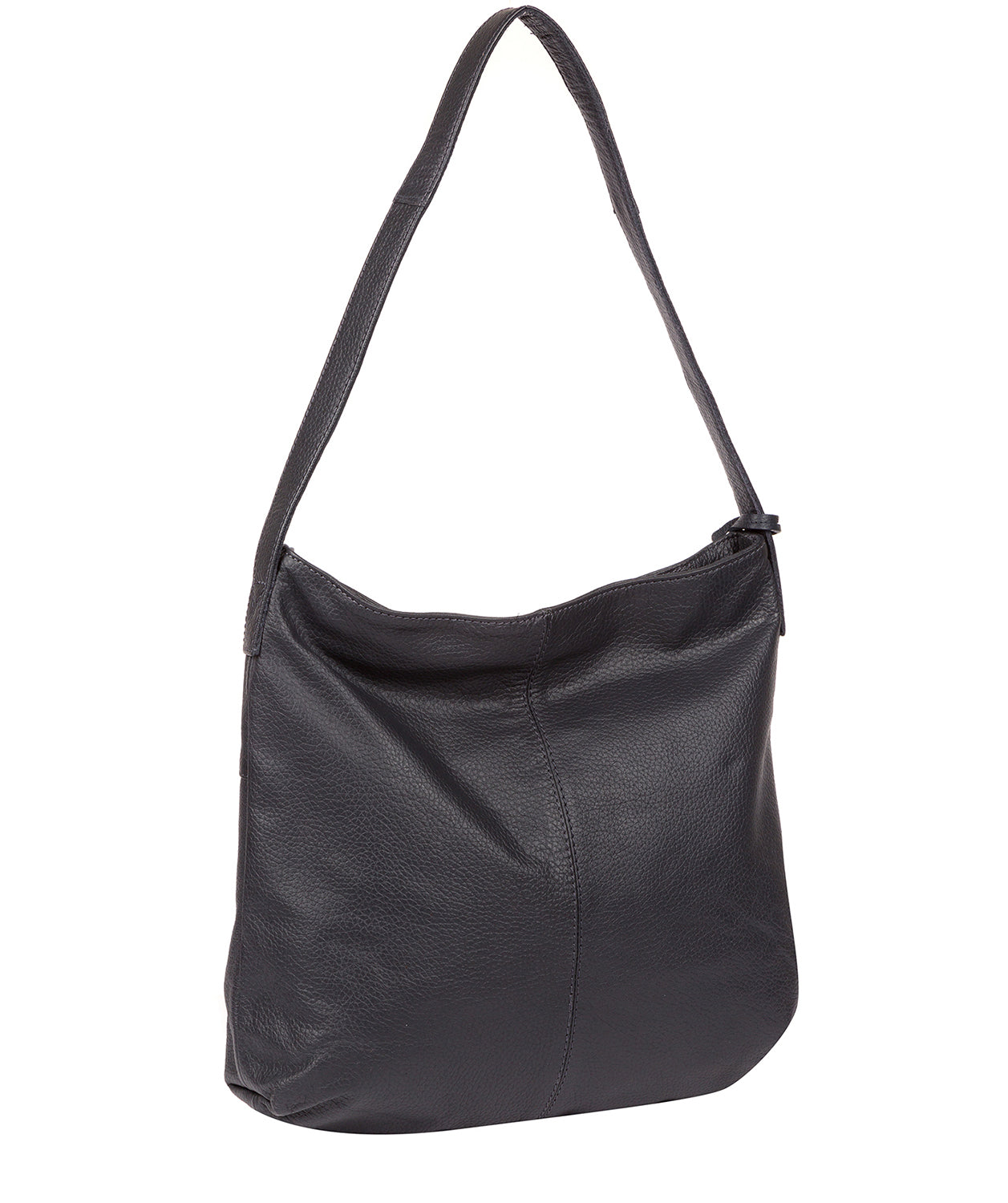 'Barbara' Midnight Blue Leather Shoulder Bag Pure Luxuries London