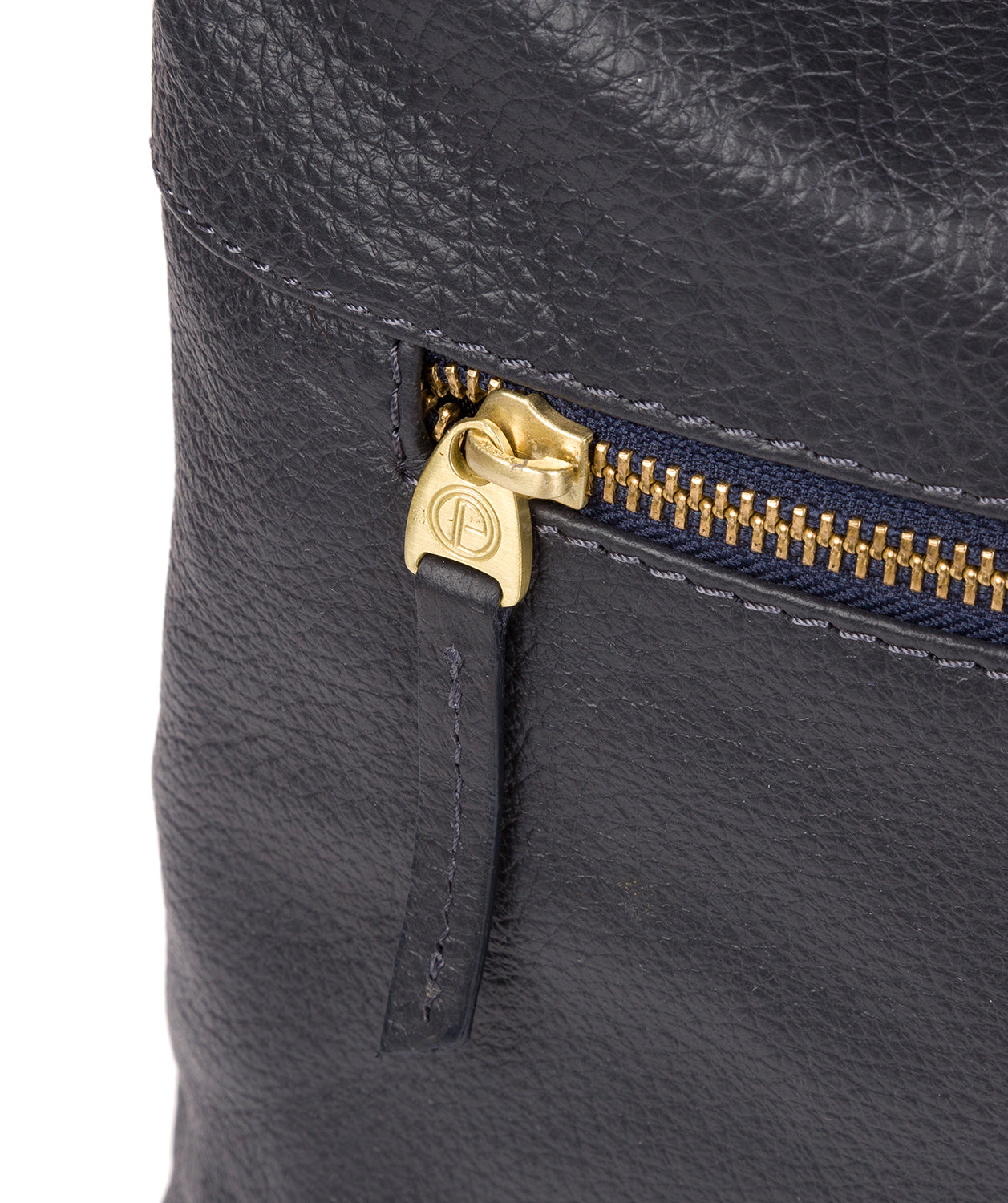 'Barbara' Midnight Blue Leather Shoulder Bag Pure Luxuries London