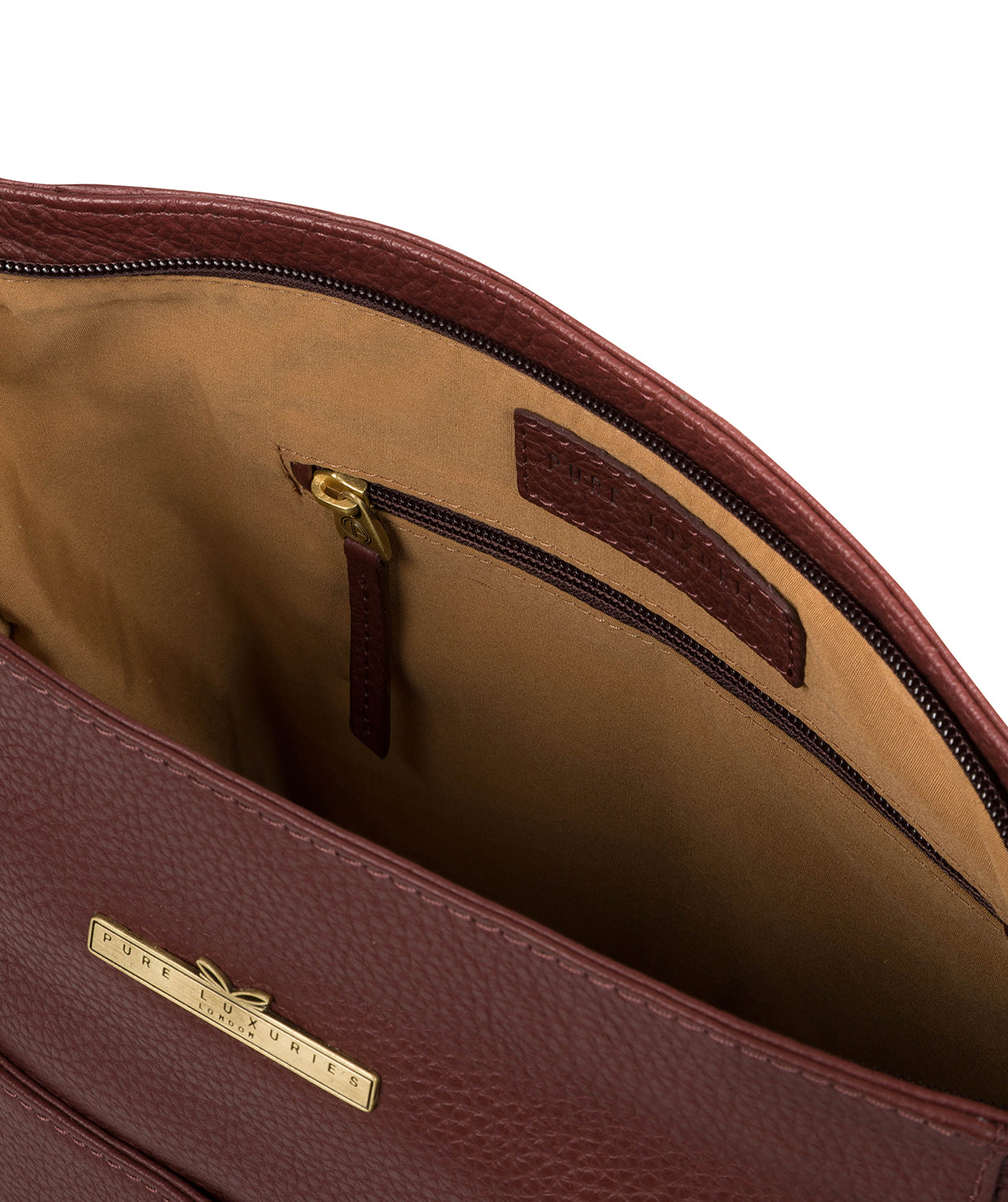 'Dorothea' Port Leather Shoulder Bag image 4