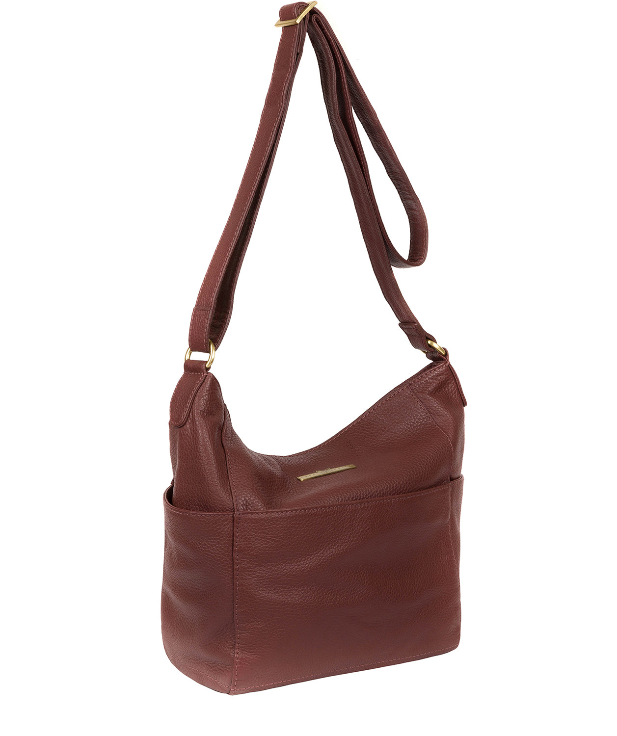 'Dorothea' Port Leather Shoulder Bag image 5