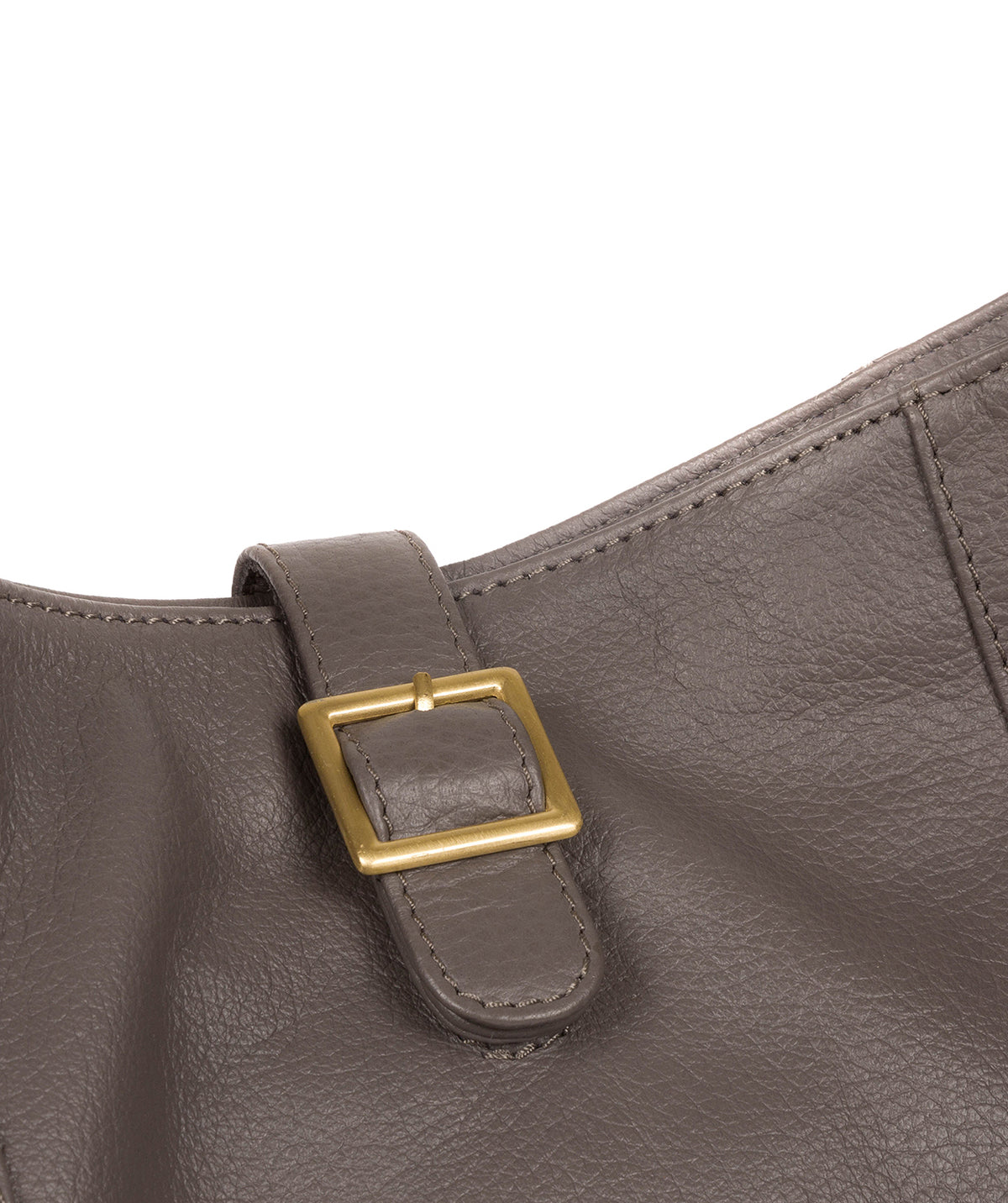 'Elaine' Grey Leather Shoulder Bag image 6