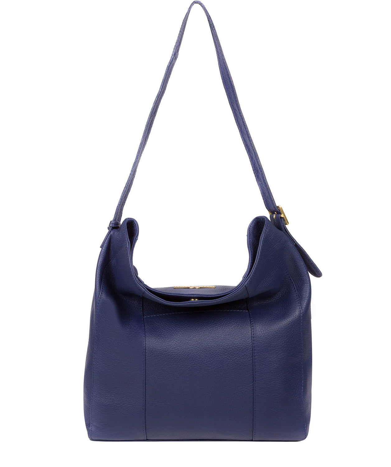 'Rachael' Navy Leather Shoulder Bag image 3