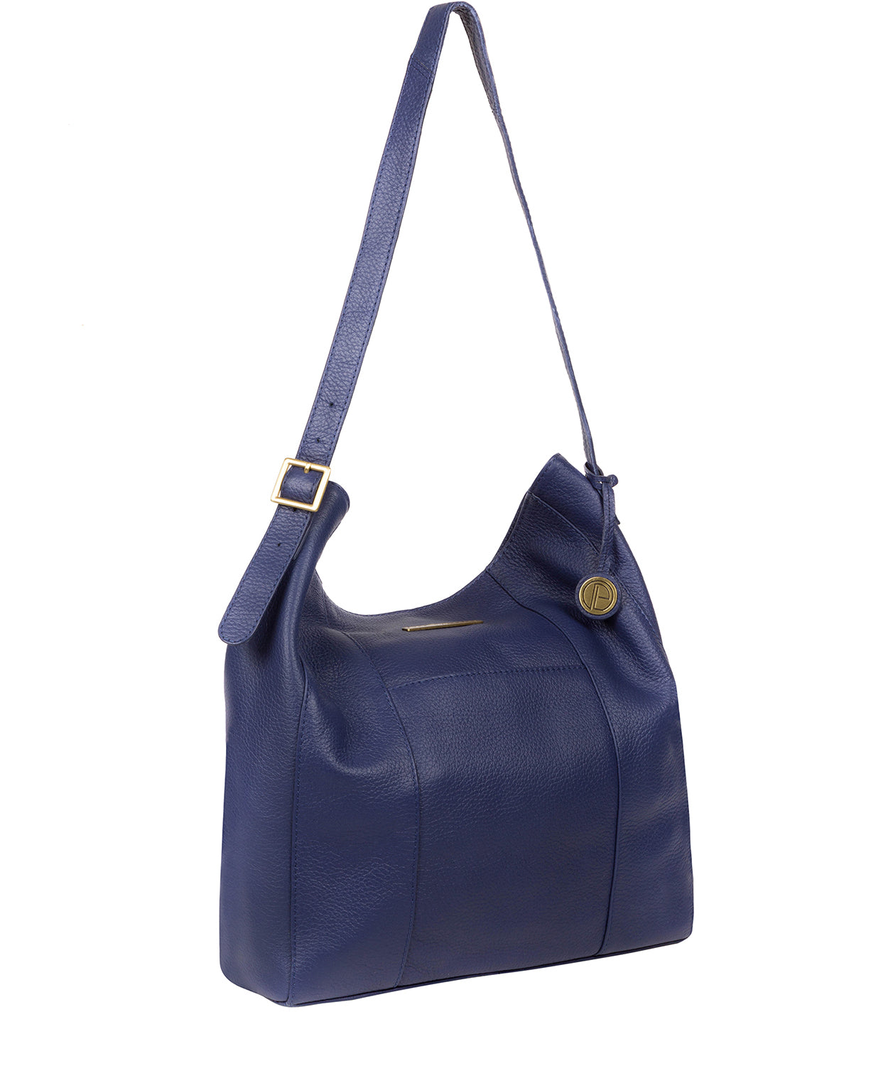 'Rachael' Navy Leather Shoulder Bag image 5
