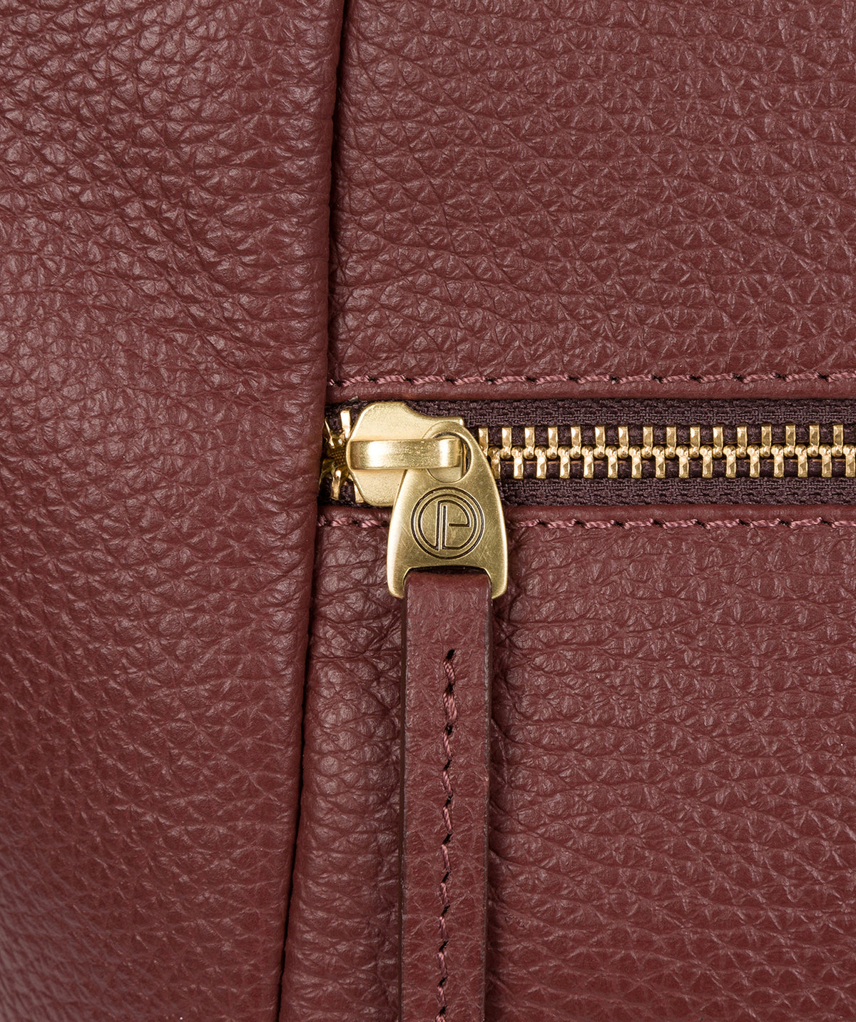 'Alina' Port Leather Tote Bag image 4
