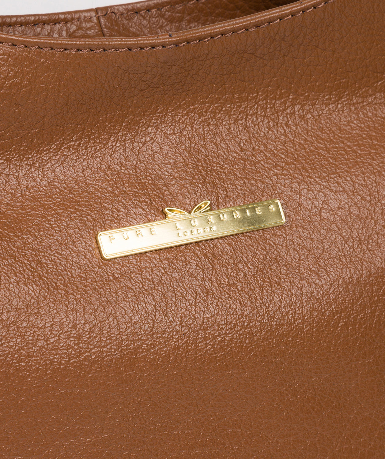 'Alina' Tan Leather Tote Bag Pure Luxuries London