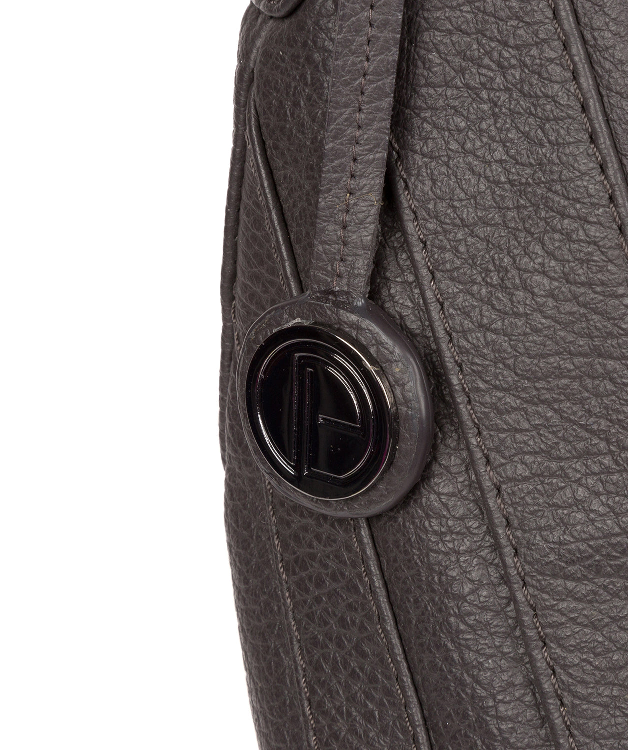 'Claire' Slate Leather Shoulder Bag