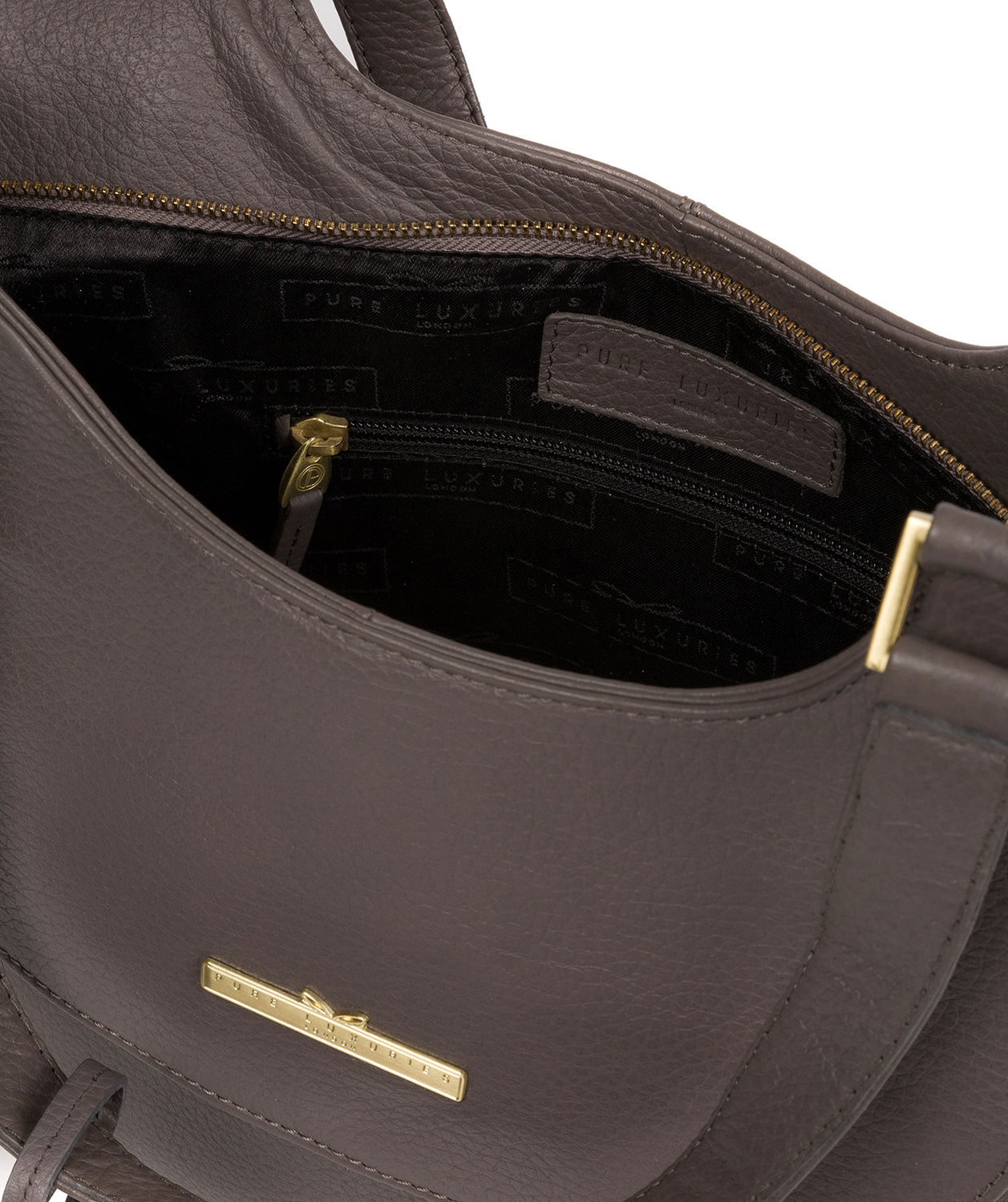 'Denisa' Grey Handmade Leather Tote Bag image 5