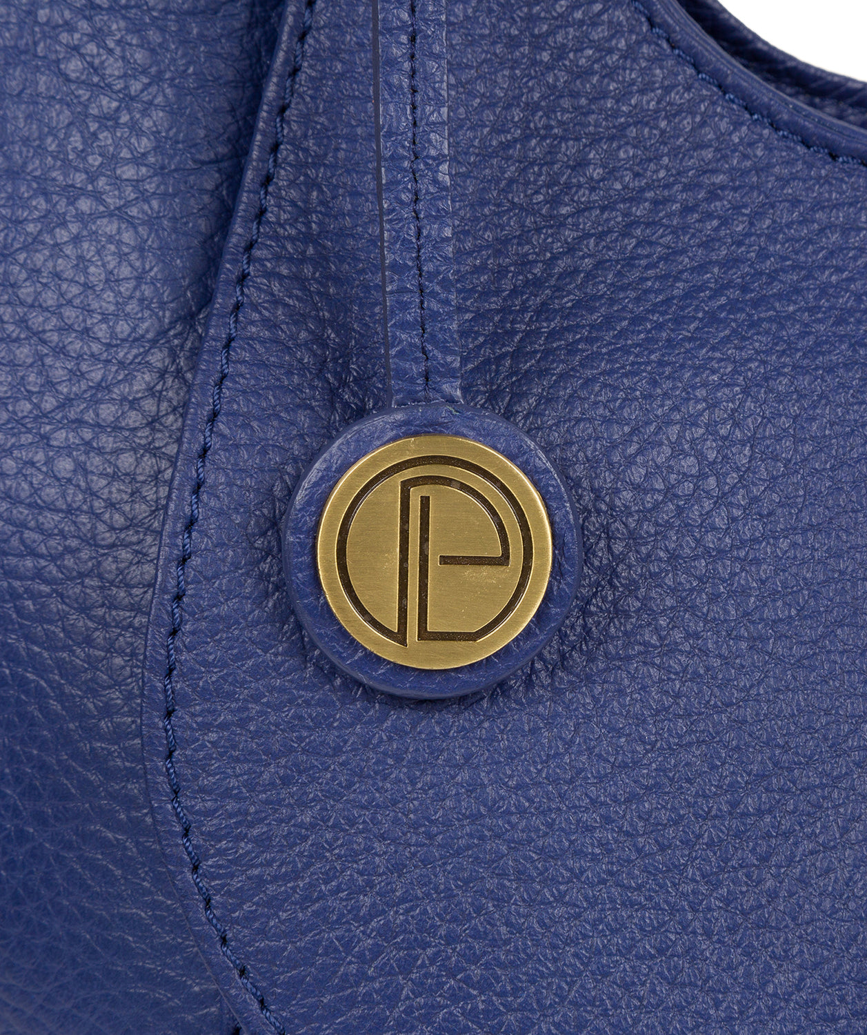 'Denisa' Navy Leather Tote Bag image 4