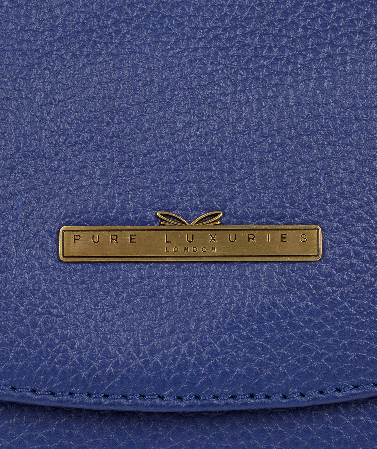 'Denisa' Navy Leather Tote Bag Pure Luxuries London