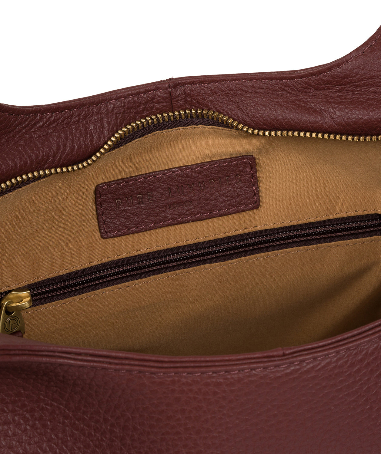 'Denisa' Port Leather Tote Bag image 5