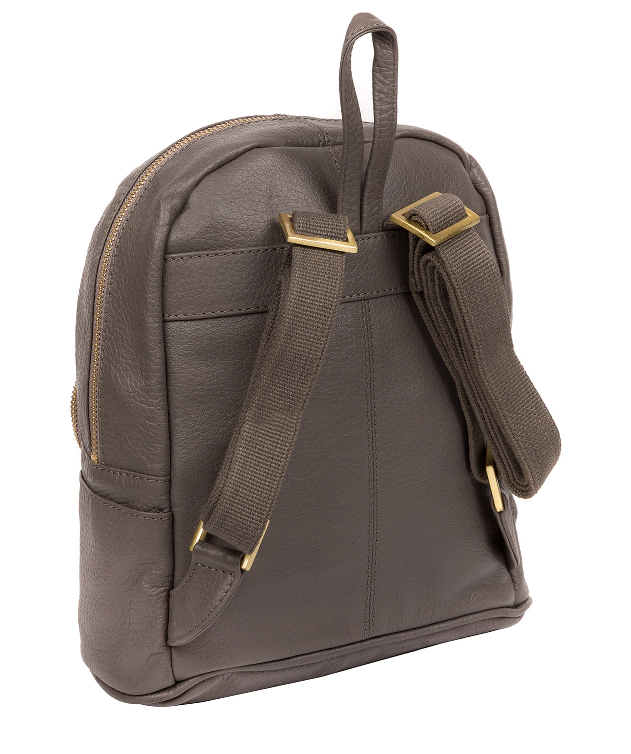 'Lois' Grey Leather Backpack image 3