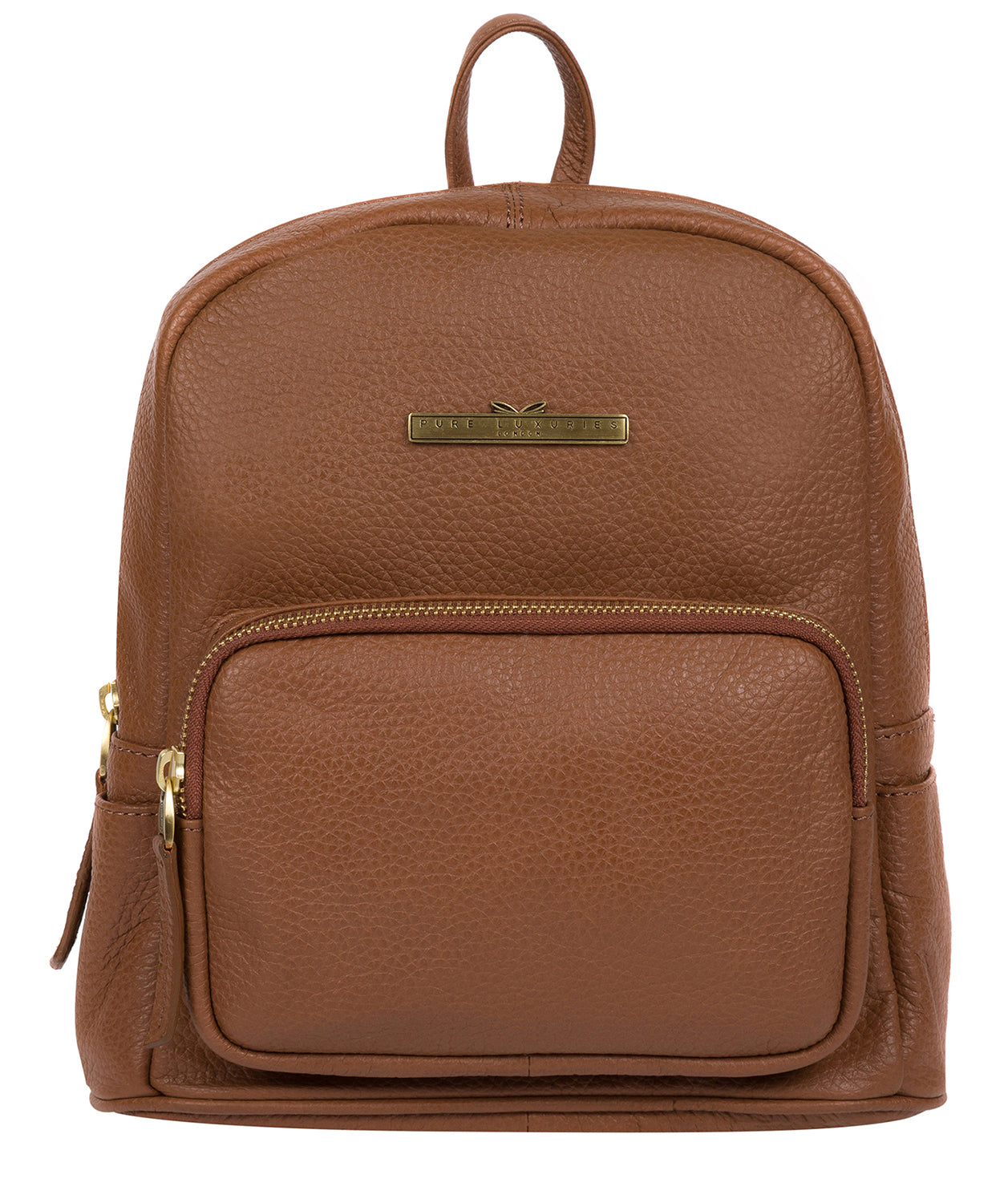 'Lois' Tan Leather Backpack