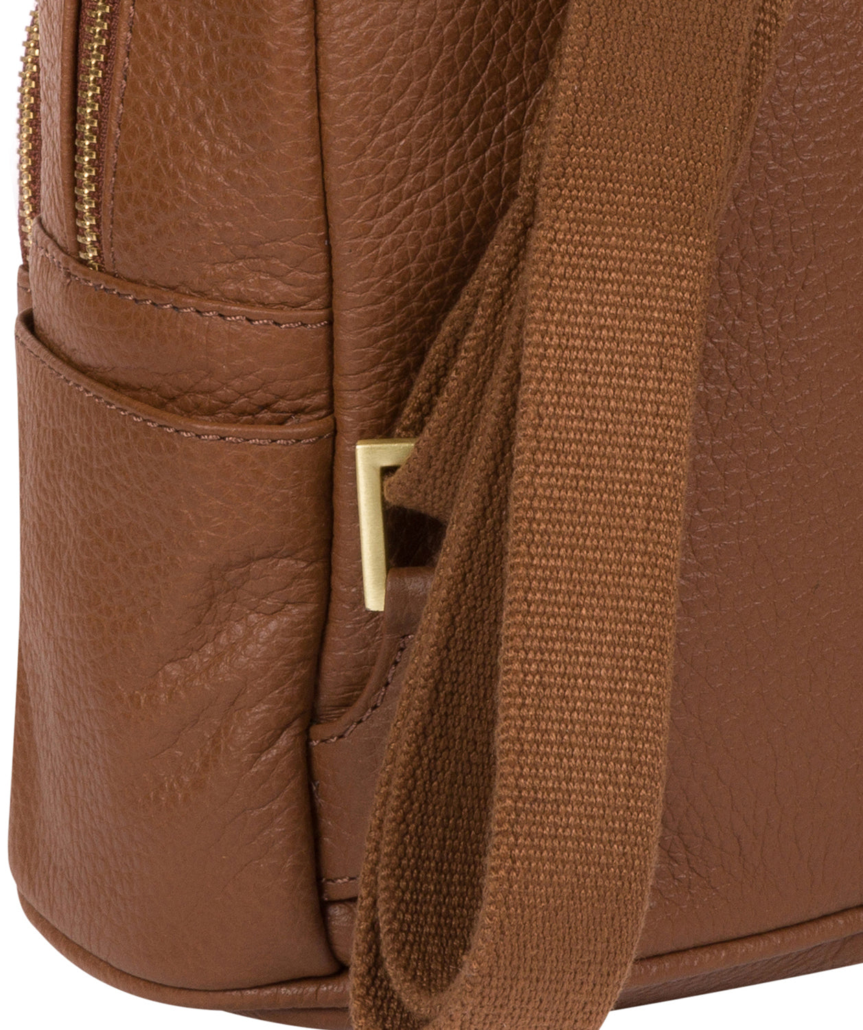 'Lois' Tan Leather Backpack