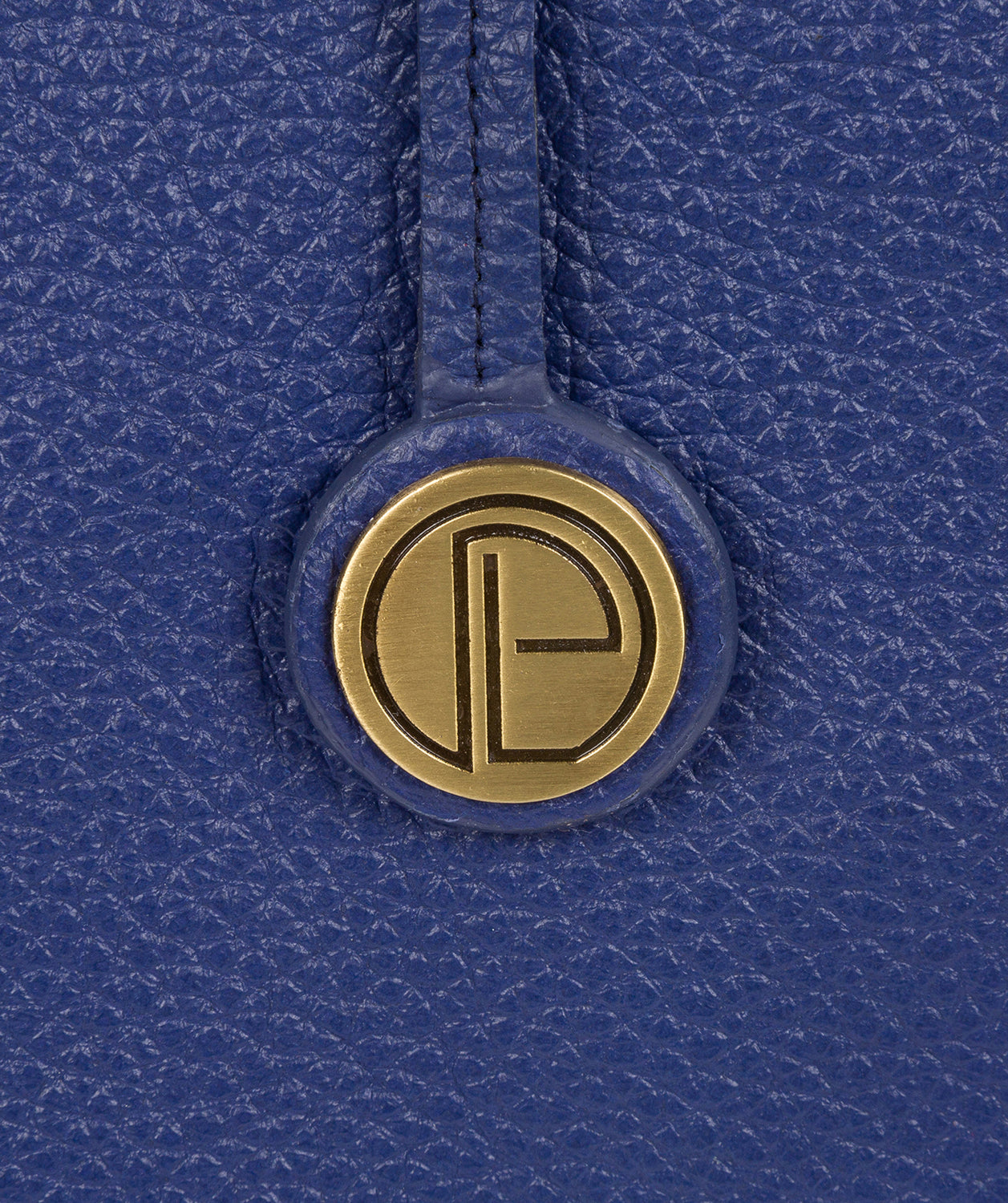 'Goldie' Navy Leather Tote Bag image 7