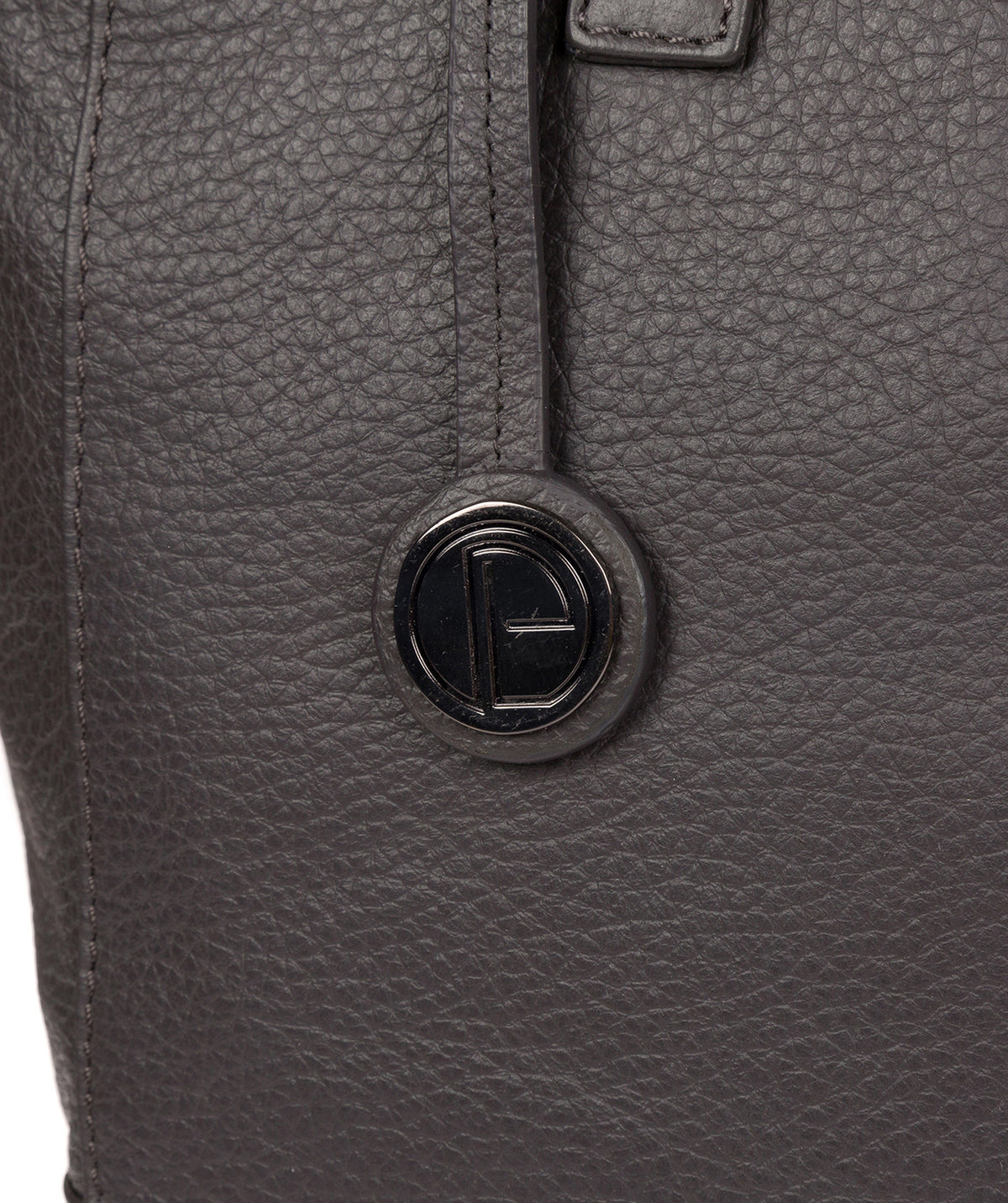 'Goldie' Slate Leather Tote Bag image 5