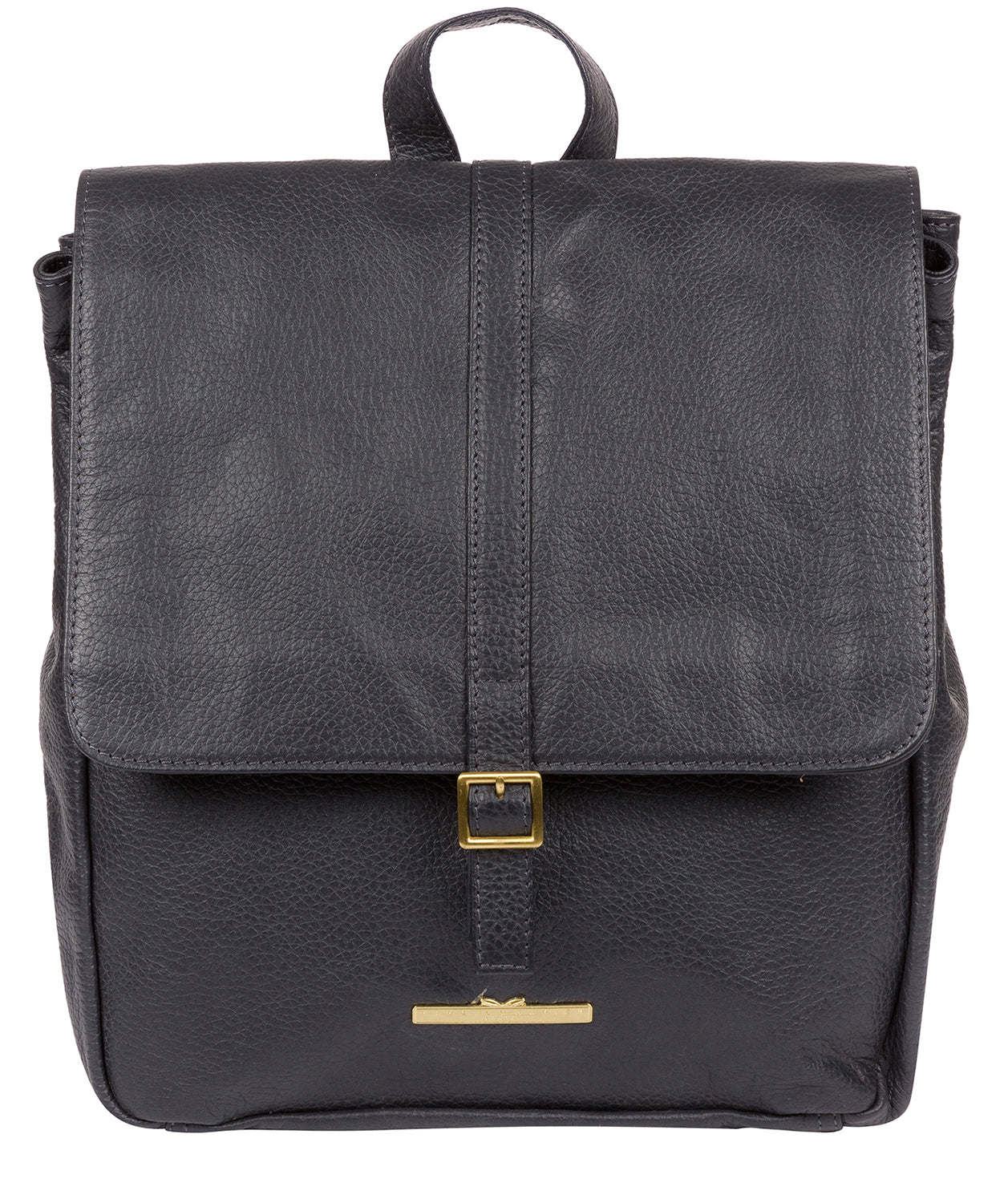 'Maryam' Midnight Blue Leather Backpack