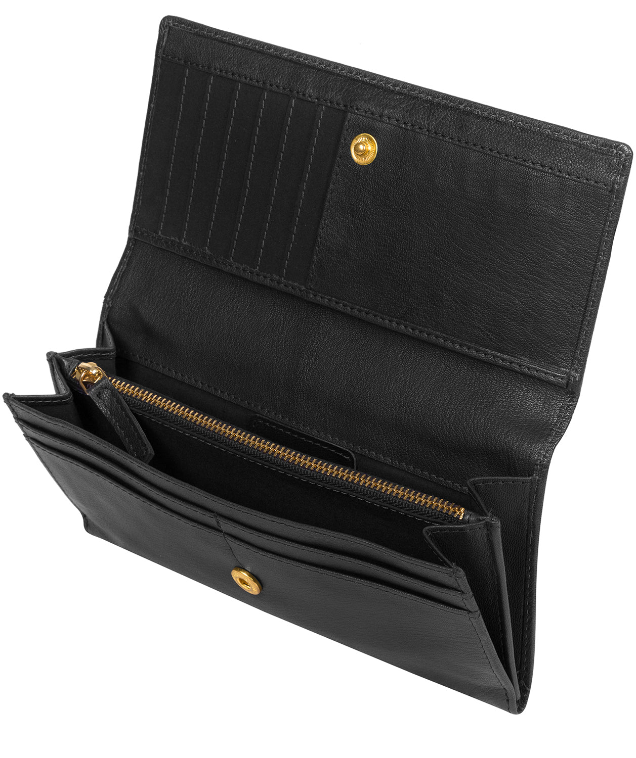 'Mayfair' Black Leather Purse image 3