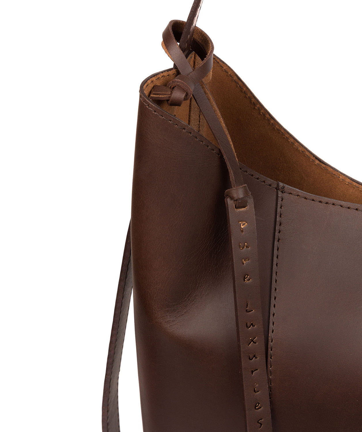 'Hoxton' Chocolate Leather Shoulder Bag