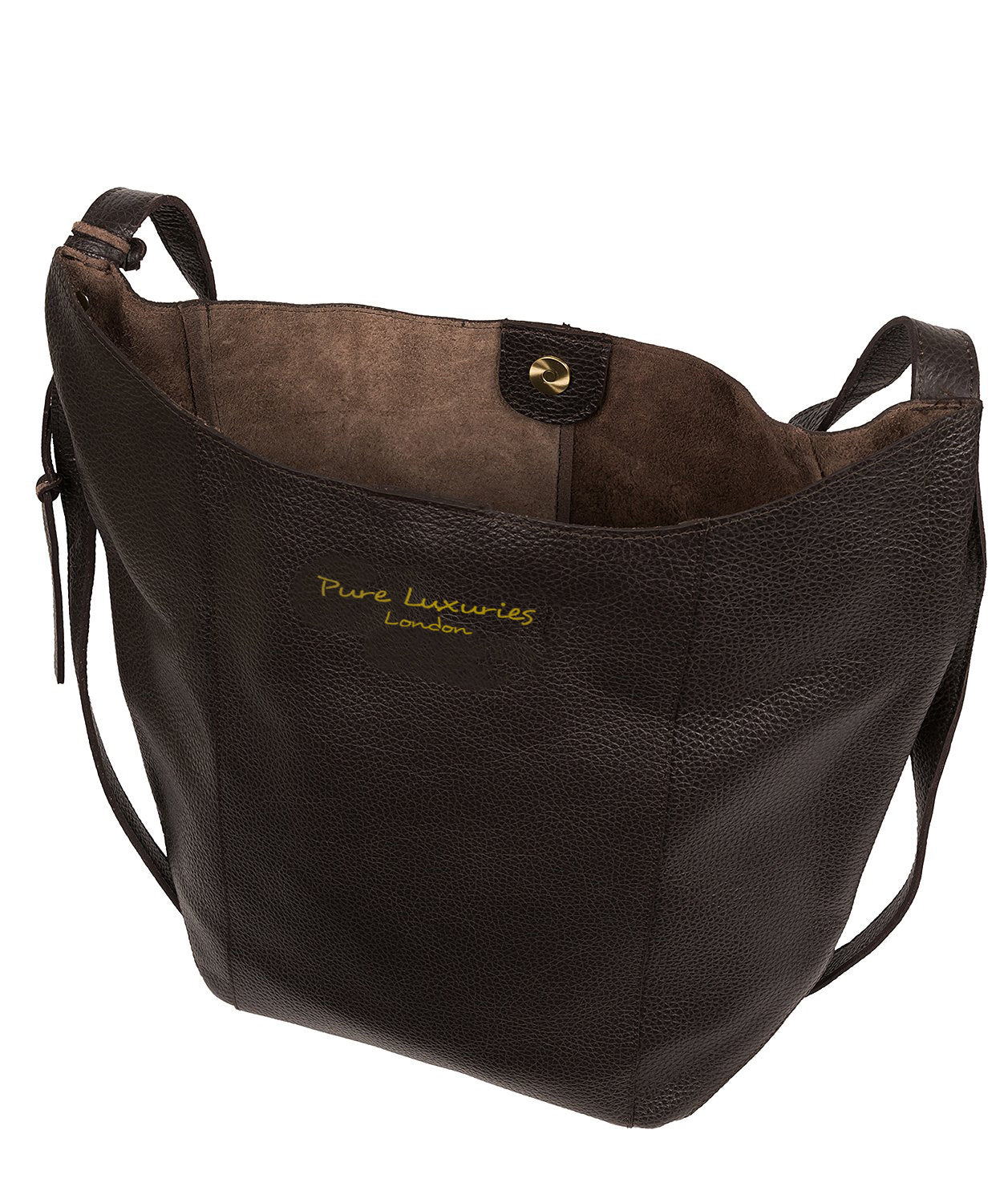 'Hoxton' Dark Brown Leather Shoulder Bag