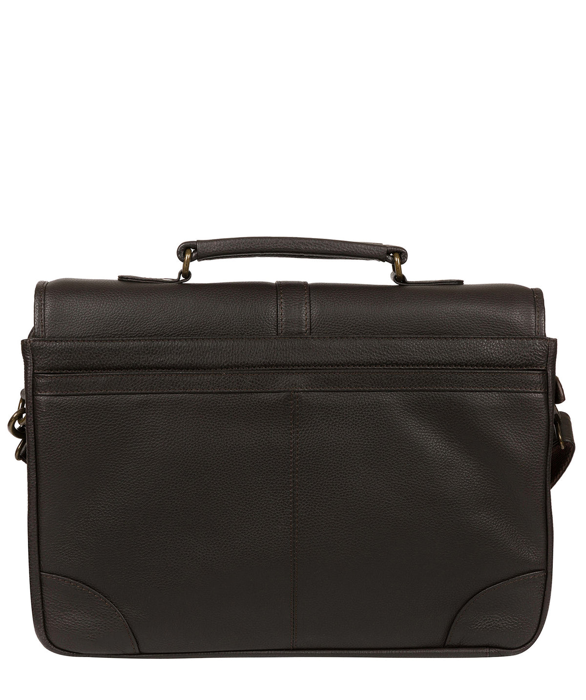'Bond' Brown Leather Work Bag image 3