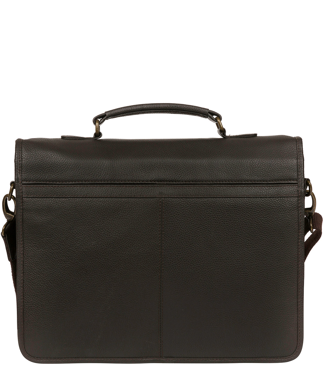 'Bank' Brown Leather Work Bag image 3