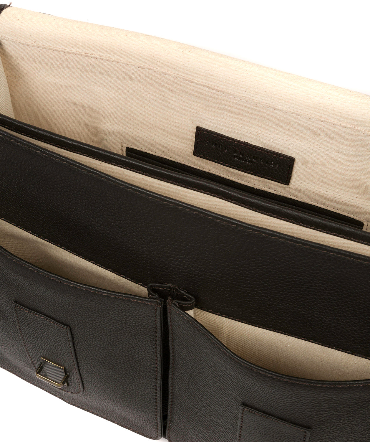 'Bank' Brown Leather Work Bag image 4