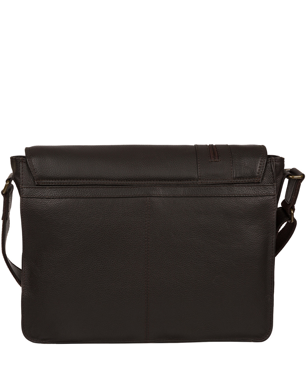 'Jefferson' Brown Leather Messenger Bag image 3