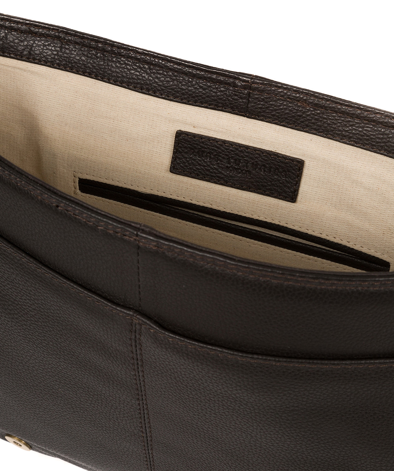 'Jefferson' Brown Leather Messenger Bag image 4