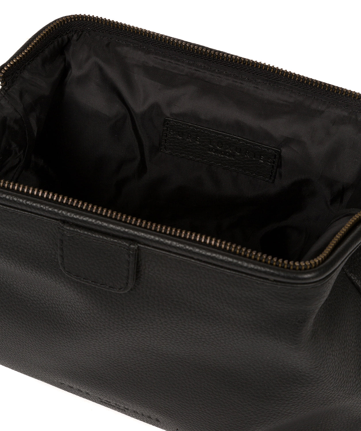 'Fender' Black Leather Washbag image 4