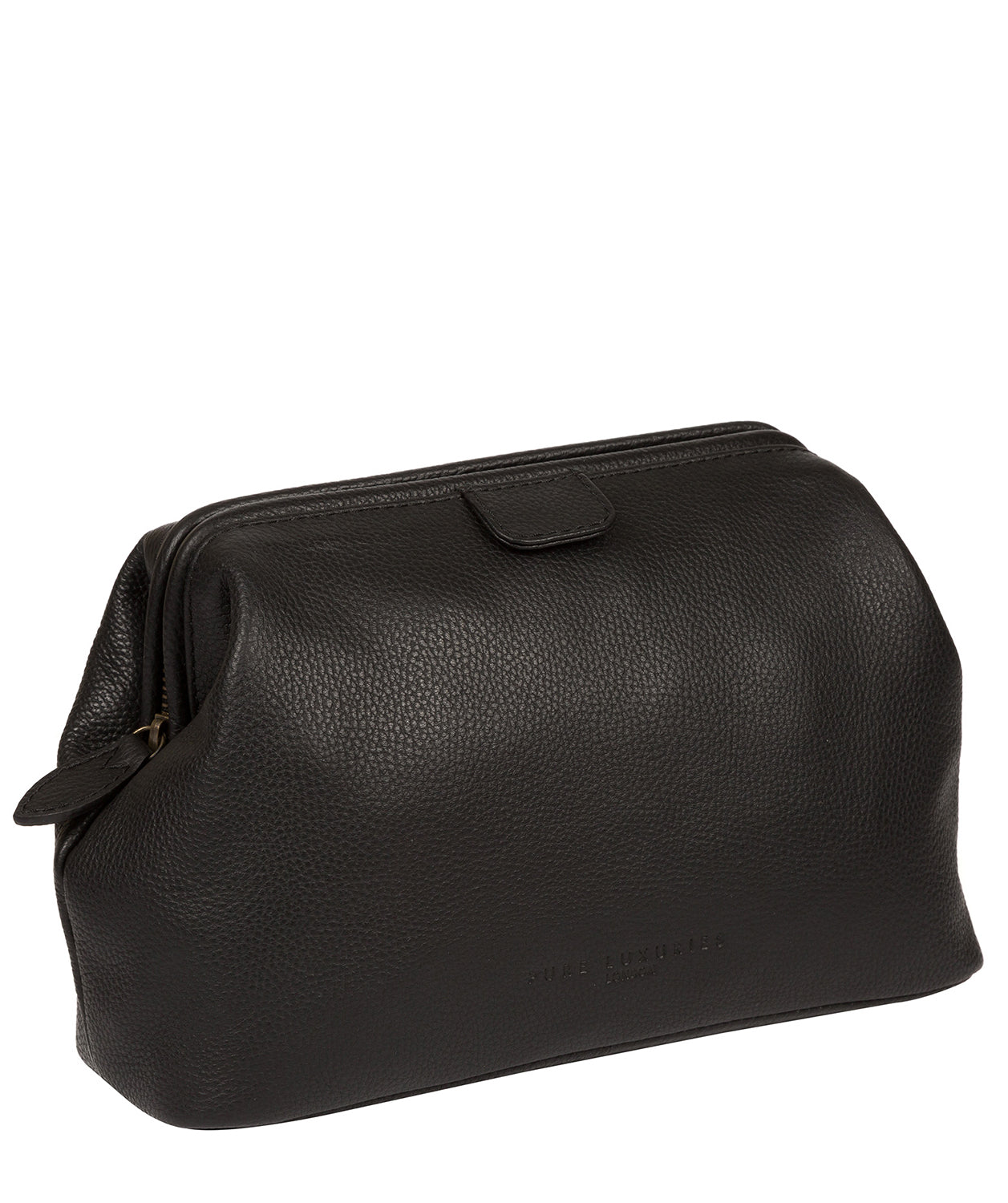'Fender' Black Leather Washbag image 5