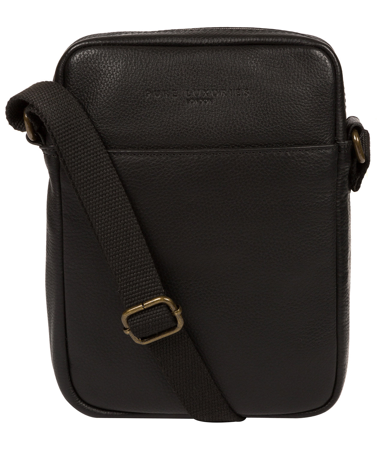 'Starboard' Black Leather Cross Body Bag image 1