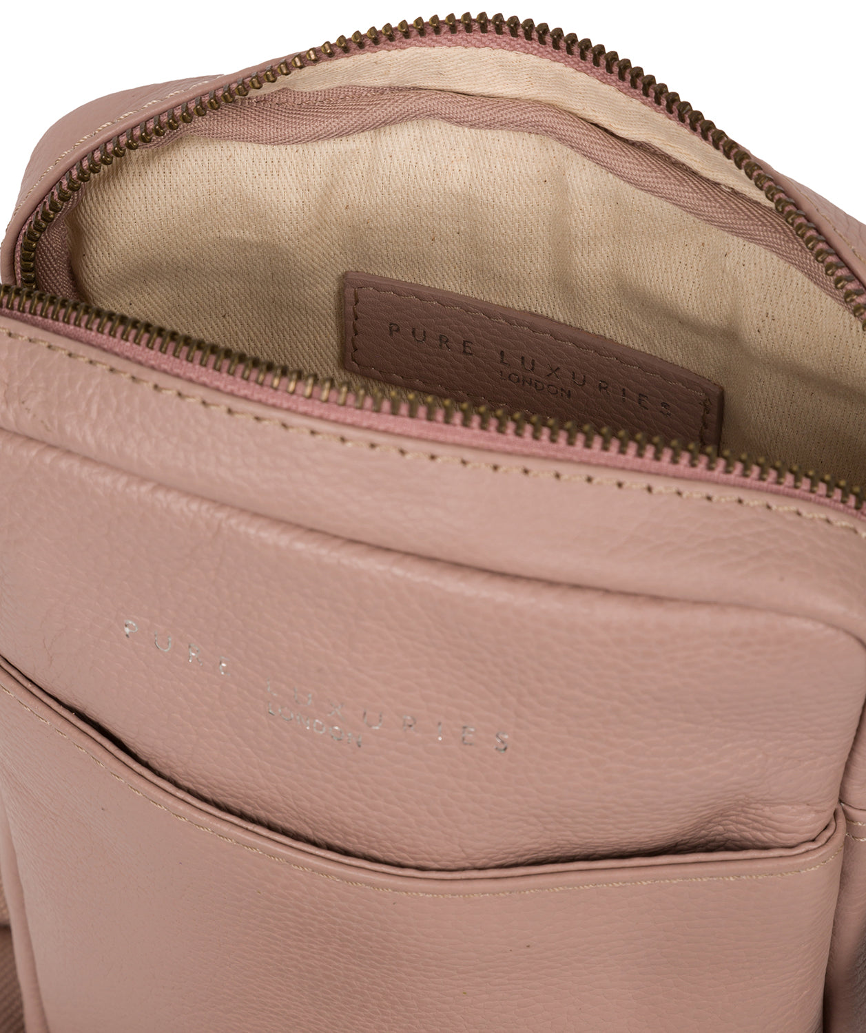 'Starboard' Pink Leather Cross Body Bag