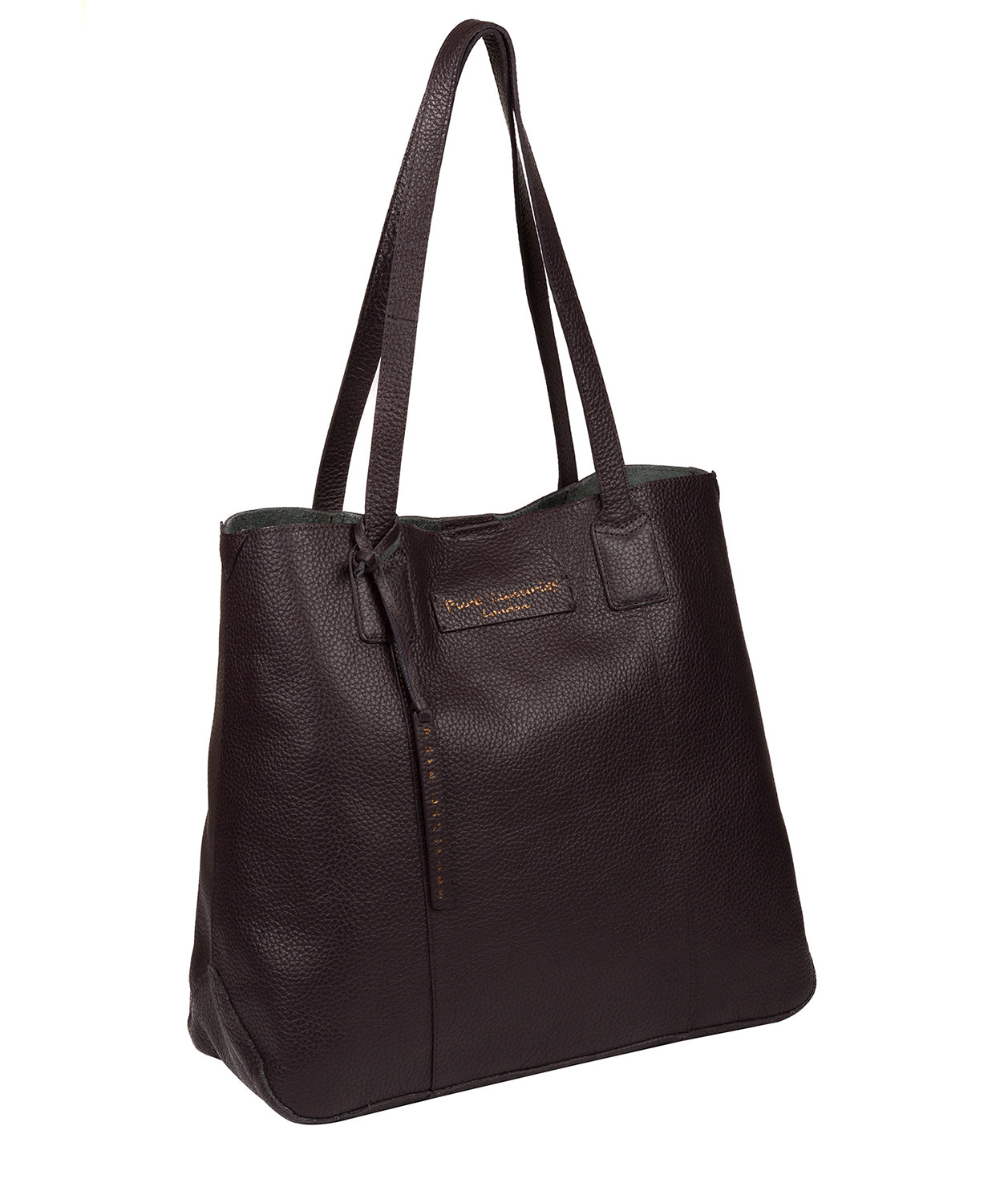 'Ruxley' Plum Leather Tote Bag image 5
