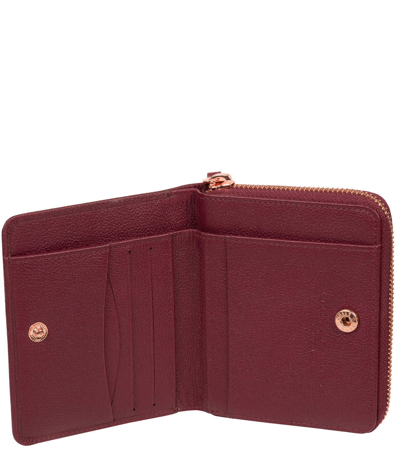 'Mirren' Pomegranate Leather Purse image 2
