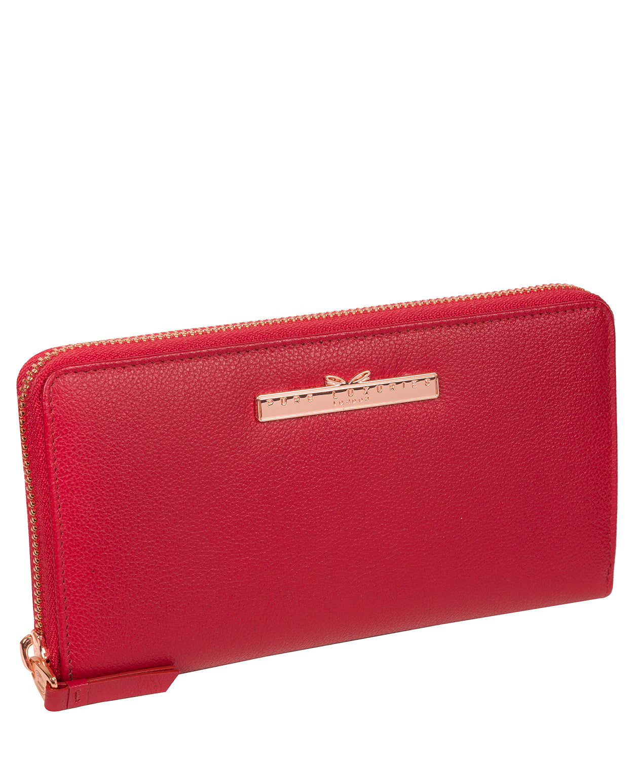 'Nardini' Cherry Leather Purse image 5