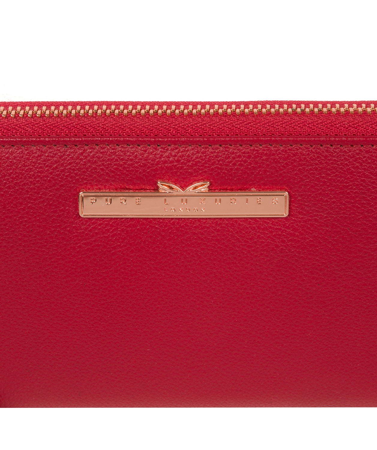 'Nardini' Cherry Leather Purse image 6