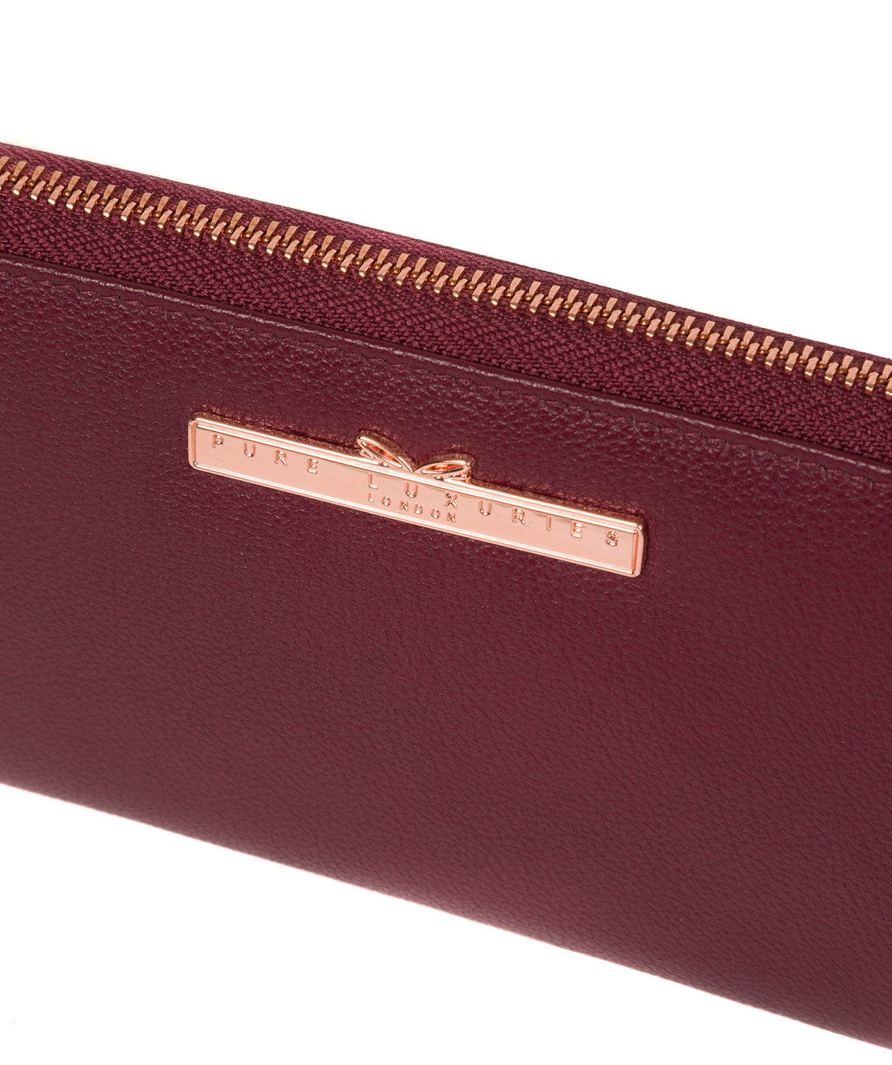 'Nardini' Pomegranate Leather Purse Pure Luxuries London