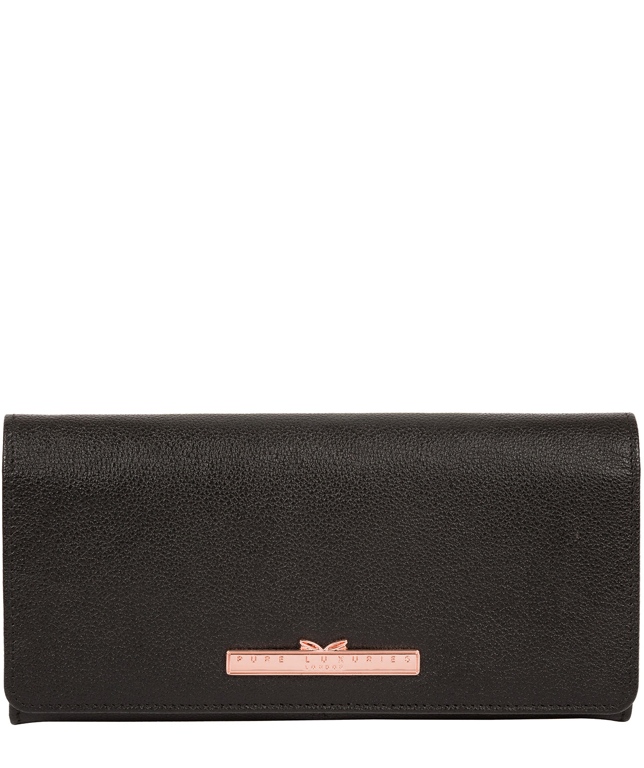 'Arterton' Black Leather Purse
