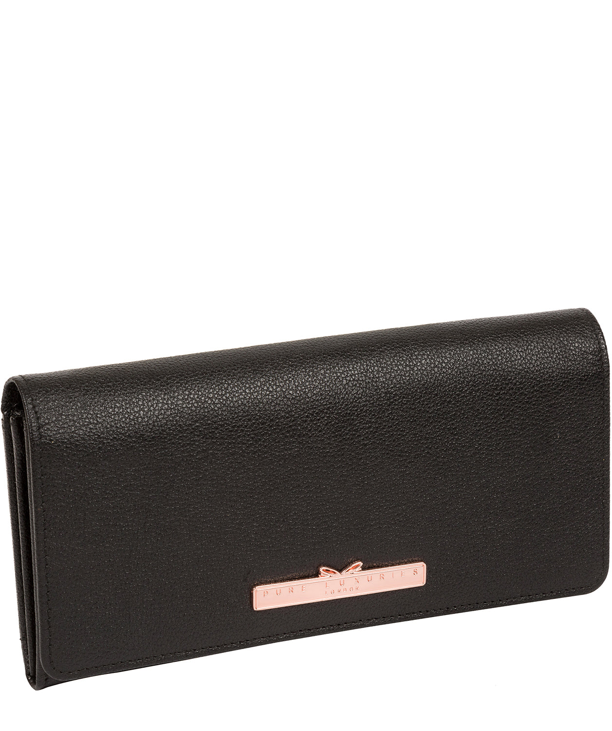'Arterton' Black Leather Purse