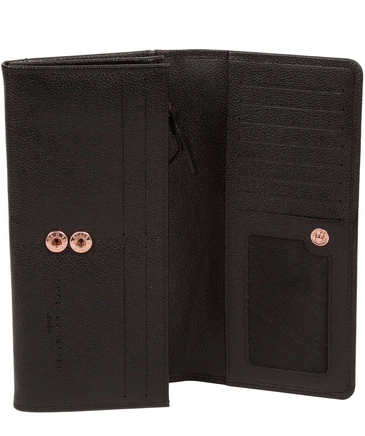 'Arterton' Black Leather Purse