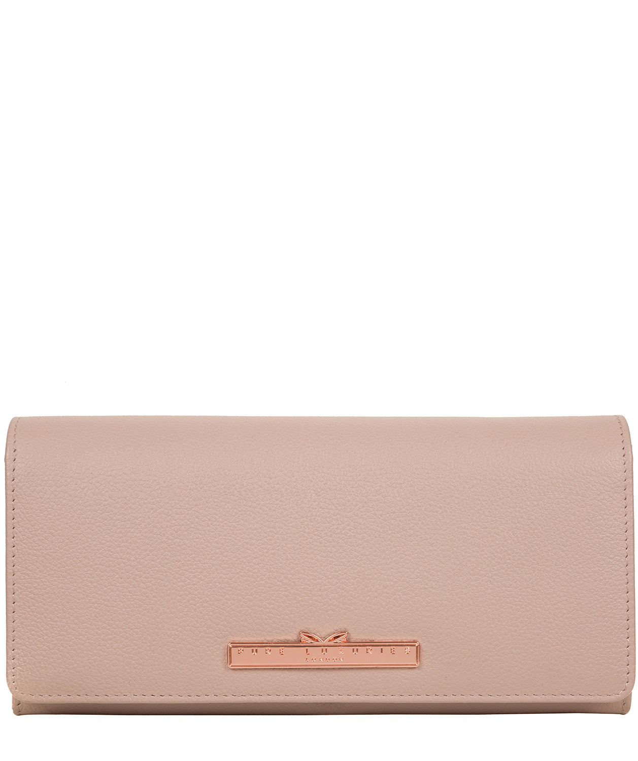 'Arterton' Dusty Pink Leather Purse image 1