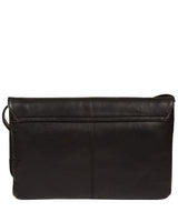 'Ermes' Black Leather Cross Body Clutch Bag image 3