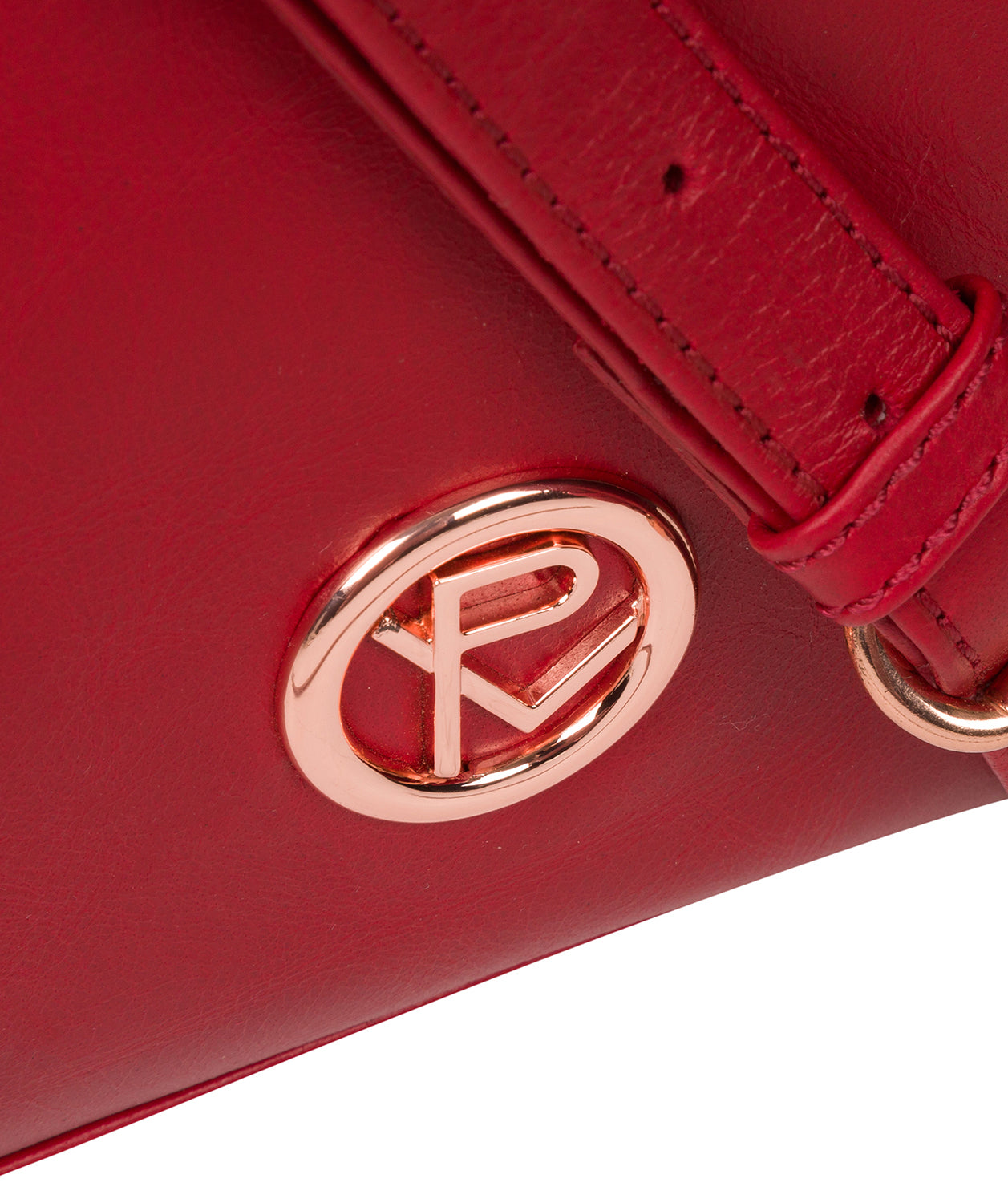 'Byrne' Cherry Leather Cross Body Bag image 6