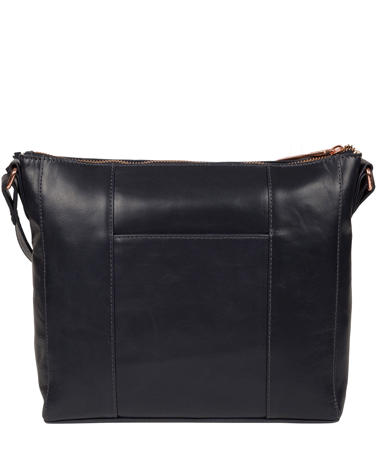 'Byrne' Navy Leather Cross Body Bag image 3