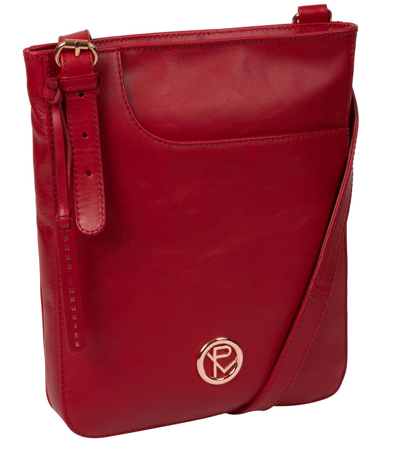 'Kahlo' Cherry Leather Cross Body Bag image 5